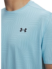 Under Armour Blue UA Tech Vent Geotessa Short Sleeve T-Shirt - Image 3 of 3