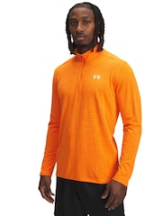 Under Armour Orange Tech Vent GTessa 1/2 Zip Sweatshirt - Image 1 of 4