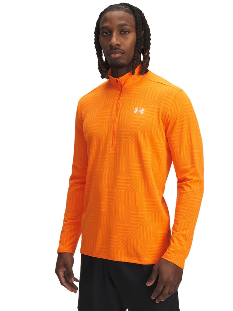 Under Armour Orange Tech Vent GTessa 1/2 Zip Sweatshirt - Image 1 of 4