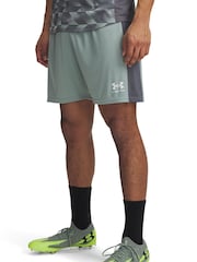 Under Armour Blue Chrome Challenger Knit Shorts - Image 1 of 3