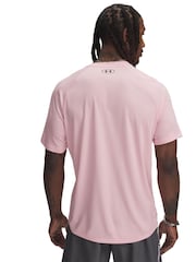 Under Armour Pink Grey Tech Textured T-Shirt - Image 2 of 2