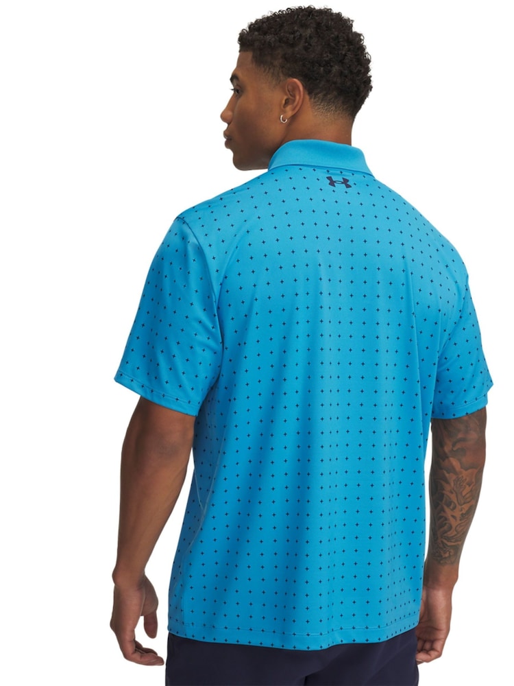 أزرق داكن - قميص بولو مطبوع Matchplay من Under Armour - صورة 2 من 2