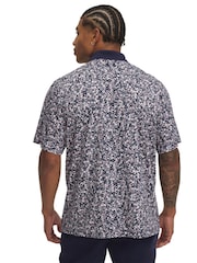 Under Armour Cobalt Blue Matchplay Printed Polo Shirt - Image 2 of 2