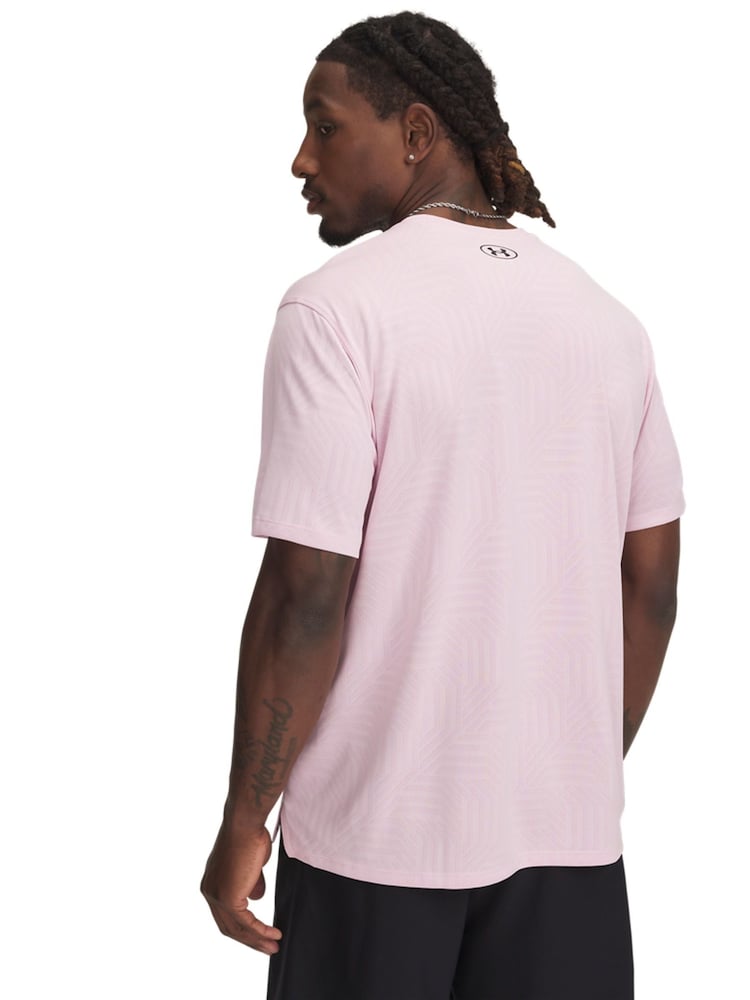 Розовый - Under Armour Tech Vent Geotessa Short Sleeve T-Shirt - Image 2 of 3