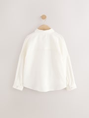 White Oversized 100% Cotton Shirt (3-16yrs) - Image 5 of 7