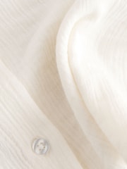 White Oversized 100% Cotton Shirt (3-16yrs) - Image 6 of 7