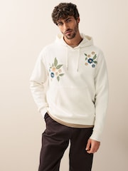 Светло-бежевый - Cotton Rich Printed Graphic Hoodie - Изображение 1 из 8