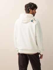 Светло-бежевый - Cotton Rich Printed Graphic Hoodie - Изображение 2 из 8