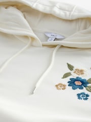 Светло-бежевый - Cotton Rich Printed Graphic Hoodie - Изображение 8 из 8