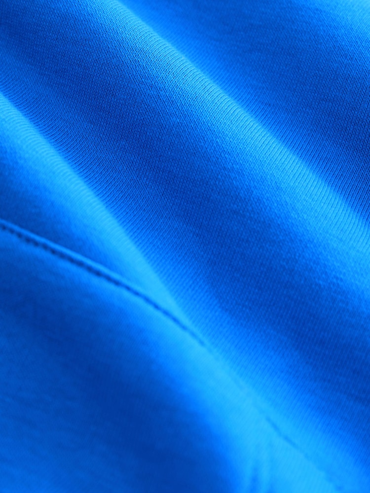 Cobalt Blue Graphic Print Hoodie - Image 9 of 9