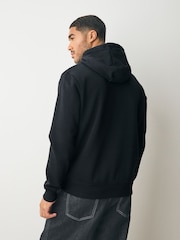 Black Brooklyn Graphic Print Hoodie - Image 3 of 7