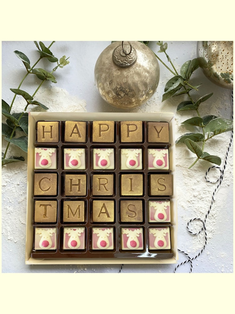 Choc on Choc Happy Christmas Chocolate Box - Image 2 of 2