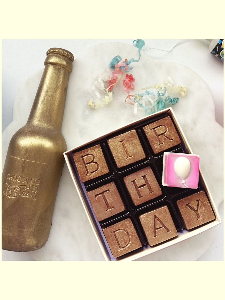 Choc on Choc Beer Bottle & Birthday Balloon Chocolates - Image 2 of 2