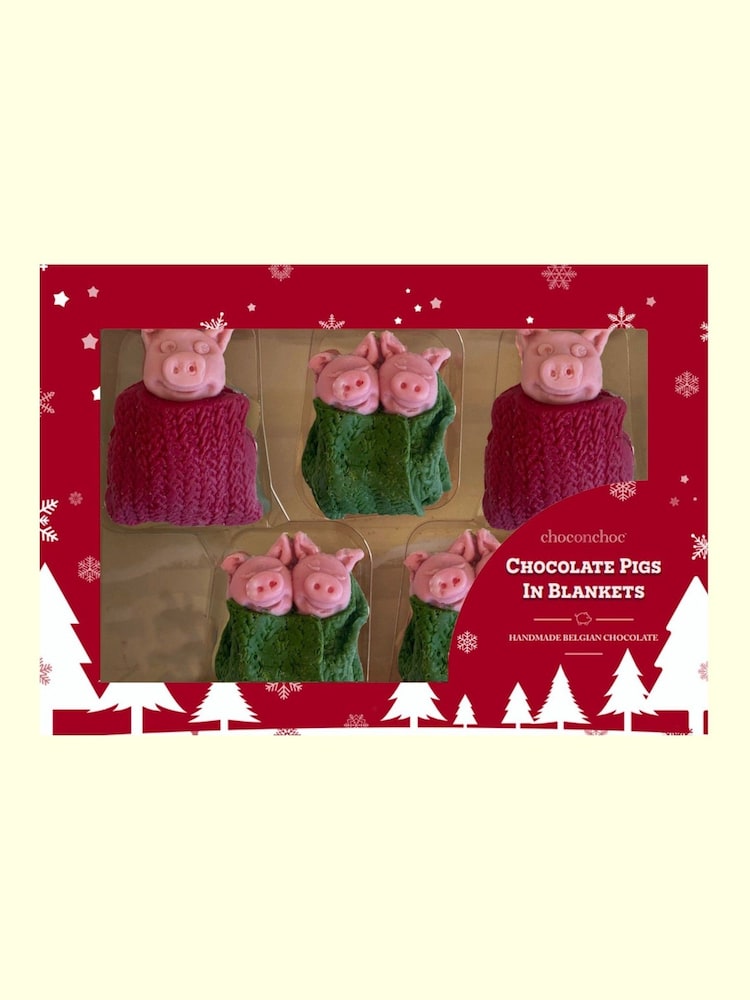 Choc on Choc Christmas Pigs In Blankets Chocolate Gift - Image 1 of 2