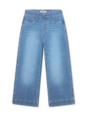 SPANXshape™ Every Wear Cropped Wide Leg Jeans (Stonewashed Blue) - Image 10 of 10