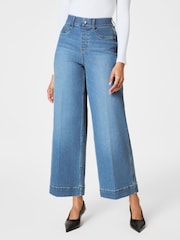SPANXshape™ Every Wear Cropped Wide Leg Jeans (Stonewashed Blue) - Image 2 of 10