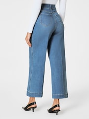 SPANXshape™ Every Wear Cropped Wide Leg Jeans (Stonewashed Blue) - Image 3 of 10