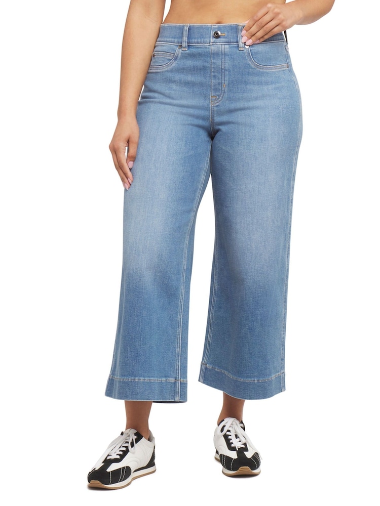 SPANXshape™ Every Wear Cropped Wide Leg Jeans - Image 4 of 10