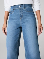 SPANXshape™ Every Wear Cropped Wide Leg Jeans (Stonewashed Blue) - Image 8 of 10
