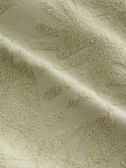 Khaki Green 100% Cotton Textured Overhead Hoodie - Image 2 of 3