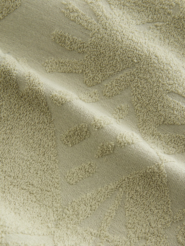 Khaki Green 100% Cotton Textured Overhead Hoodie - Image 2 of 3