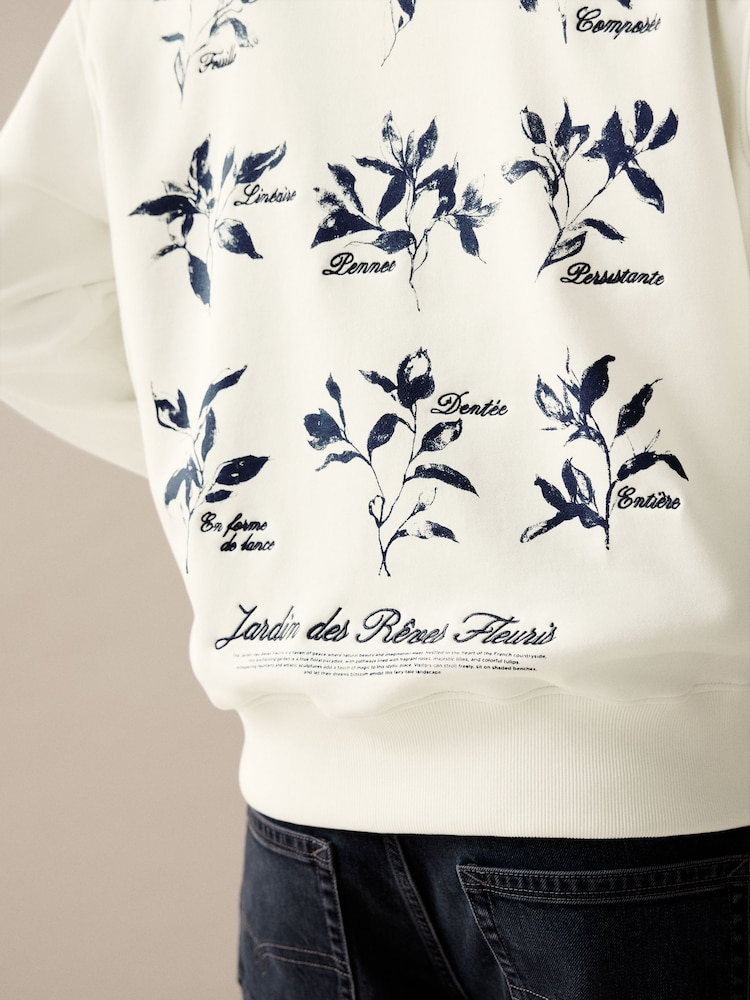 Neutral Graphic Print Hoodie - Image 4 of 11