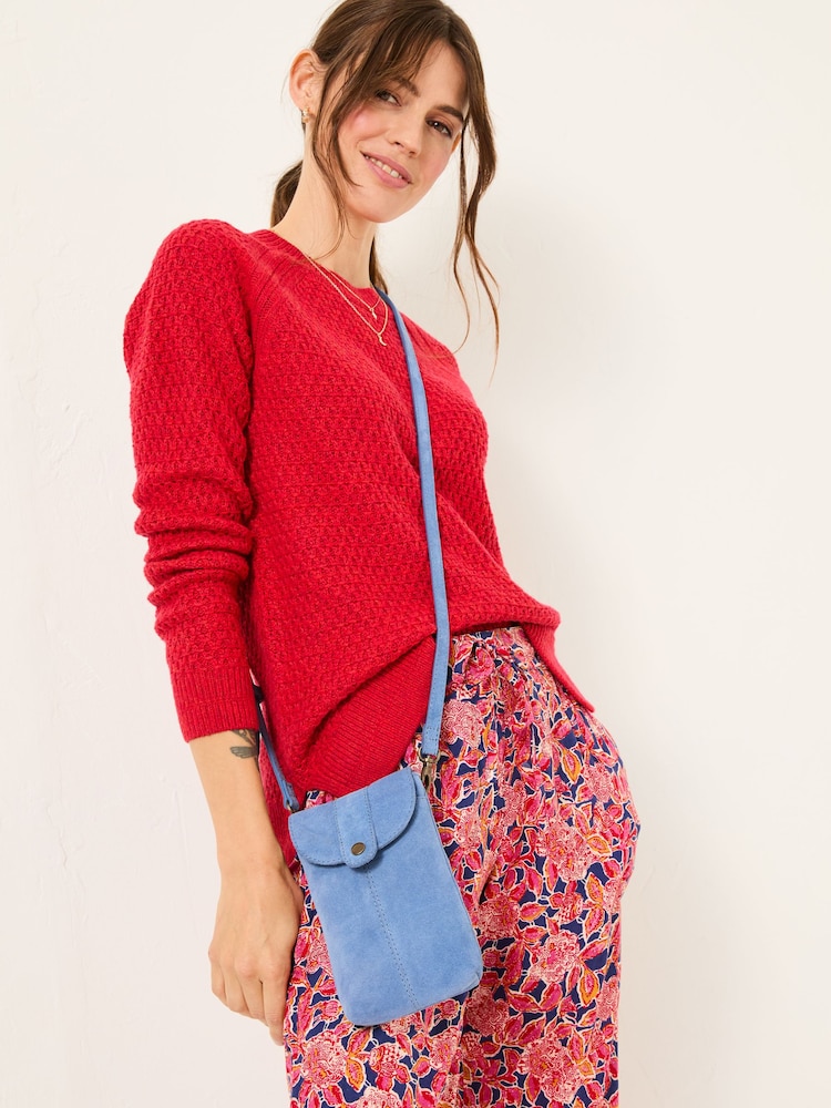 FatFace Blue Clara Phone Bag - Image 1 of 4