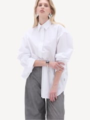 Remain Oversize Pintuck White Shirt - Image 1 of 6