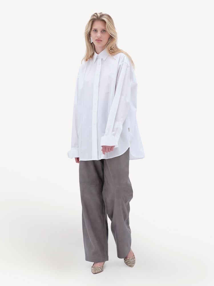 Remain Oversize Pintuck White Shirt - Image 2 of 6