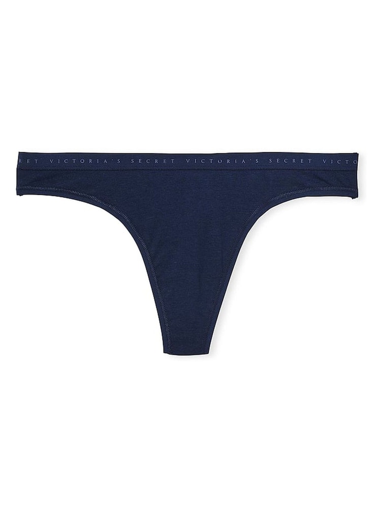 Victoria's Secret Noir Navy Blue Thong Knickers - Image 3 of 3