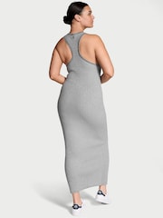 Victoria's Secret Grey Heather Logo Cable Knit Tank Slip Dress - Image 2 of 3