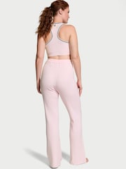 Victoria's Secret Heather Pink Petal Logo Cable Knit Flared Lounge Joggers - Image 2 of 4