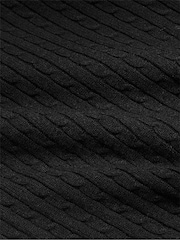 Victoria's Secret Black Logo Cable Knit Flared Lounge Joggers - Image 4 of 5
