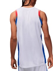 Fanatics NBA France Olympics Limited Home White Jersey - Image 2 of 4