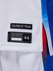 Fanatics NBA France Olympics Limited Home White Jersey - Image 4 of 4