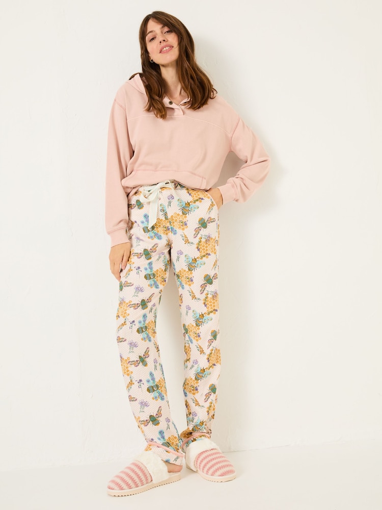 FatFace Eva Multi Betty Bee Pyjama Bottoms - Image 2 of 6