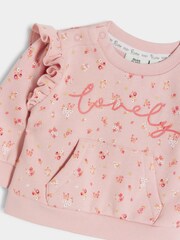 River Island Sweat-shirt Bébé Filles Fleuri Imprimé - Image 4 of 5