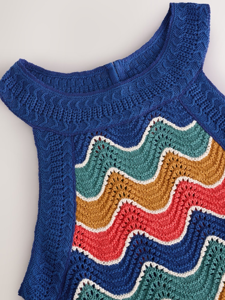Multi - Débardeur Crochet Wave Holiday Halter 100% coton - Image 8 of 9