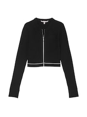 Zwart - Victoria's Secret-logo kabelgebreid slaapvest - Image 3 of 4