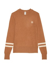 Victoria's Secret PINK Toffee Brown Knitted Jumper - Image 1 of 1