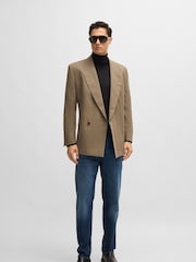 BOSS Blue Regular Fit Maine Comfort-Stretch Denim Jeans - Image 2 of 5