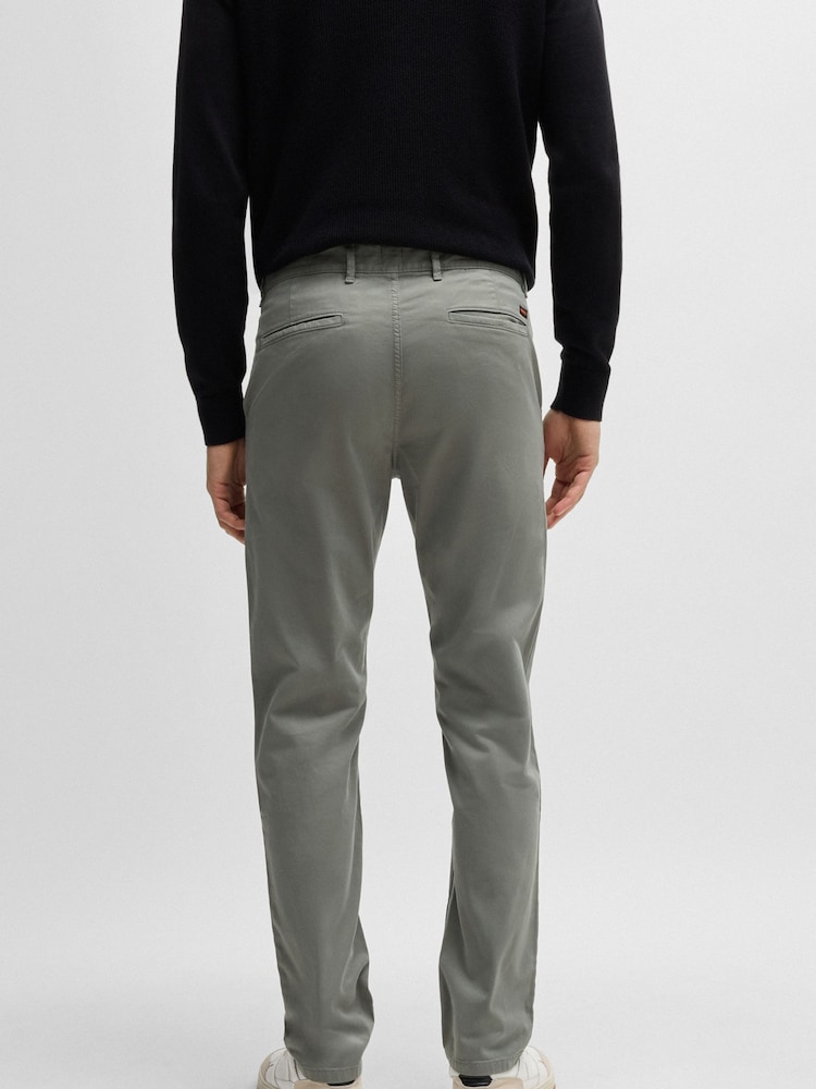 BOSS Grey Slim Chino Trousers - Image 2 of 5