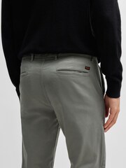 BOSS Grey Slim Chino Trousers - Image 4 of 5