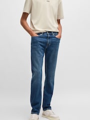 BOSS Blue Slim Fit Delaware Comfort Stretch Denim Jeans - Image 1 of 5