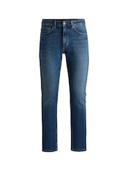 BOSS Blue Slim Fit Delaware Comfort Stretch Denim Jeans - Image 5 of 5