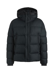 BOSS Black Branded Snap Jacket With Water Repellent Finish - Image 6 of 6