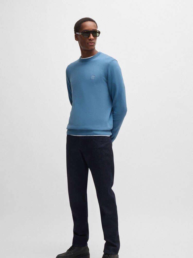 BOSS Blue Logo Patch Jumper - Image 2 of 5 BOSS Blue Logo Patch Jumper - Image 2 of 5