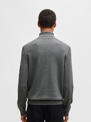 BOSS Grey Rollneck Cashmere Blend Sweater - Image 4 of 5