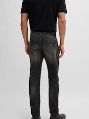 Серый - BOSS Slim Fit Delaware Comfort Stretch Denim Jeans - Image 4 of 5