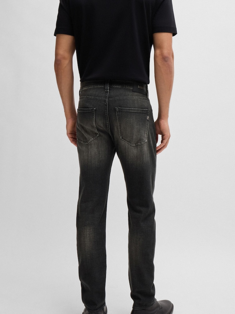 Gris - Jean BOSS Delaware Comfort Extensible Coupe ajustée Denim - Image 4 of 5